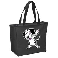 Dalmatian Dabbing Funny Dalmation Dab Dog Dance Zip Tote Bag