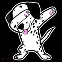Dalmatian Dabbing Funny Dalmation Dab Dog Dance Zip Tote Bag