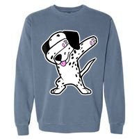 Dalmatian Dabbing Funny Dalmation Dab Dog Dance Garment-Dyed Sweatshirt