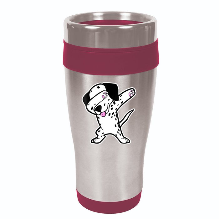 Dalmatian Dabbing Funny Dalmation Dab Dog Dance 16oz Travel Tumbler