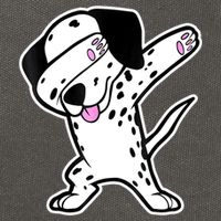 Dalmatian Dabbing Funny Dalmation Dab Dog Dance Cotton Canvas Backpack