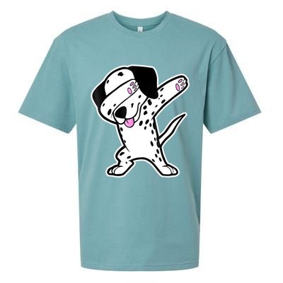 Dalmatian Dabbing Funny Dalmation Dab Dog Dance Sueded Cloud Jersey T-Shirt