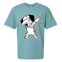 Dalmatian Dabbing Funny Dalmation Dab Dog Dance Sueded Cloud Jersey T-Shirt
