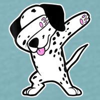 Dalmatian Dabbing Funny Dalmation Dab Dog Dance Sueded Cloud Jersey T-Shirt
