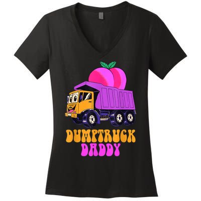 Dumptruck Daddy Funny Gift Women's V-Neck T-Shirt