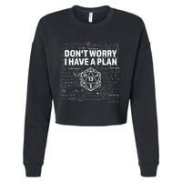 Dungeons D20 Fail RPG Fumble Funny Gamer Cropped Pullover Crew