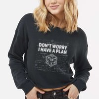 Dungeons D20 Fail RPG Fumble Funny Gamer Cropped Pullover Crew