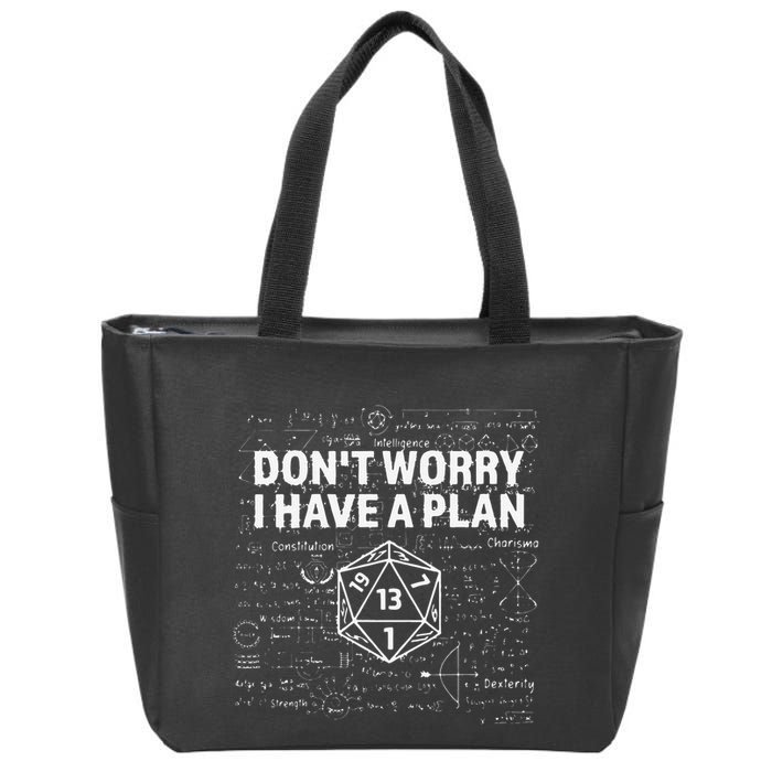 Dungeons D20 Fail RPG Fumble Funny Gamer Zip Tote Bag