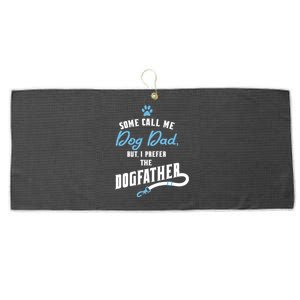 Dog Dad FatherS Day Large Microfiber Waffle Golf Towel