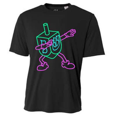 Dabbing Dreidel Funny Hanukkah Gifts Cooling Performance Crew T-Shirt