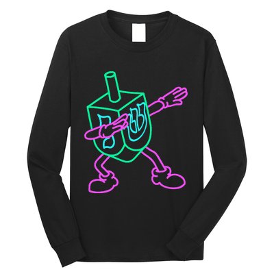 Dabbing Dreidel Funny Hanukkah Gifts Long Sleeve Shirt