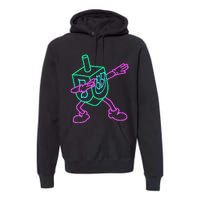 Dabbing Dreidel Funny Hanukkah Gifts Premium Hoodie