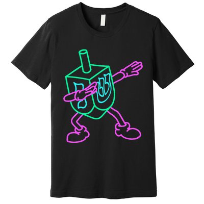 Dabbing Dreidel Funny Hanukkah Gifts Premium T-Shirt