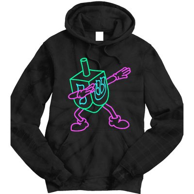 Dabbing Dreidel Funny Hanukkah Gifts Tie Dye Hoodie