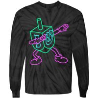 Dabbing Dreidel Funny Hanukkah Gifts Tie-Dye Long Sleeve Shirt