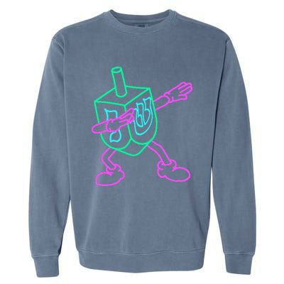 Dabbing Dreidel Funny Hanukkah Gifts Garment-Dyed Sweatshirt