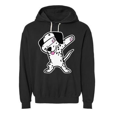 Dalmatian Dabbing Funny Dalmation Dab Dog Dance Garment-Dyed Fleece Hoodie