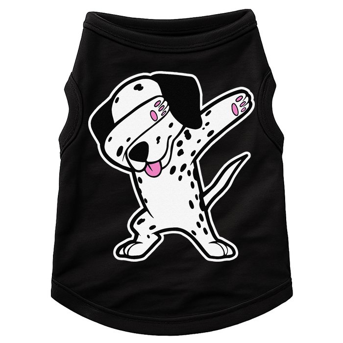 Dalmatian Dabbing Funny Dalmation Dab Dog Dance Doggie Tank