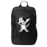 Dalmatian Dabbing Funny Dalmation Dab Dog Dance City Backpack