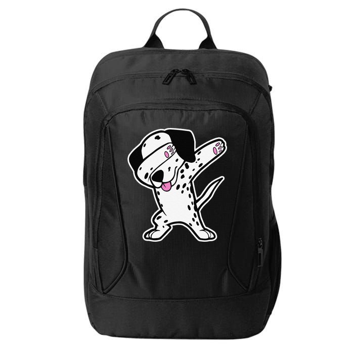 Dalmatian Dabbing Funny Dalmation Dab Dog Dance City Backpack