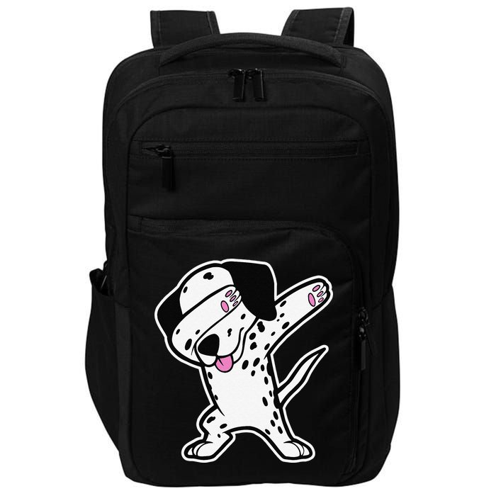 Dalmatian Dabbing Funny Dalmation Dab Dog Dance Impact Tech Backpack