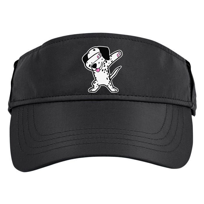 Dalmatian Dabbing Funny Dalmation Dab Dog Dance Adult Drive Performance Visor