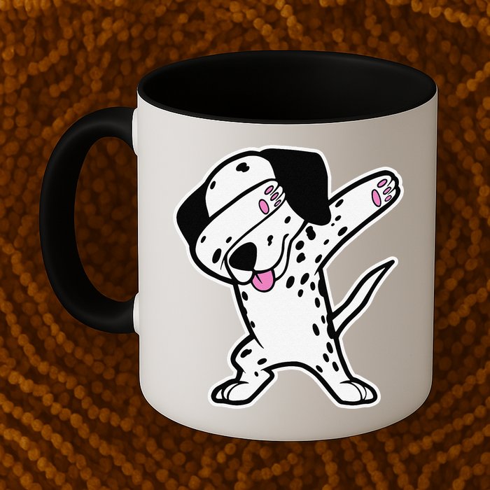 Dalmatian Dabbing Funny Dalmation Dab Dog Dance Mug