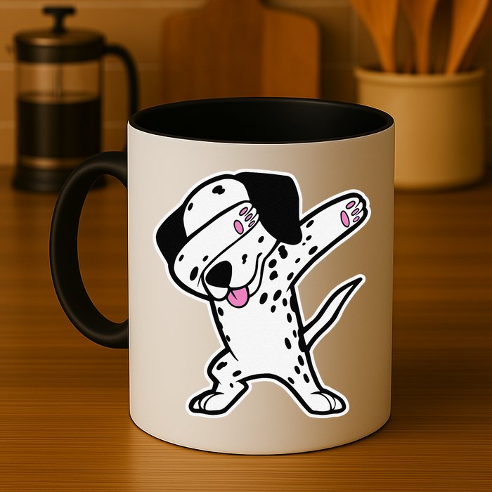 Dalmatian Dabbing Funny Dalmation Dab Dog Dance Mug