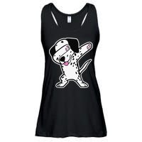 Dalmatian Dabbing Funny Dalmation Dab Dog Dance Ladies Essential Flowy Tank