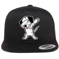 Dalmatian Dabbing Funny Dalmation Dab Dog Dance Flatbill Hat