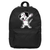 Dalmatian Dabbing Funny Dalmation Dab Dog Dance 16 in Basic Backpack