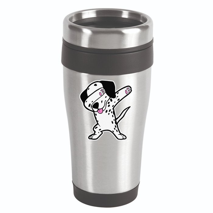 Dalmatian Dabbing Funny Dalmation Dab Dog Dance 16oz Travel Tumbler