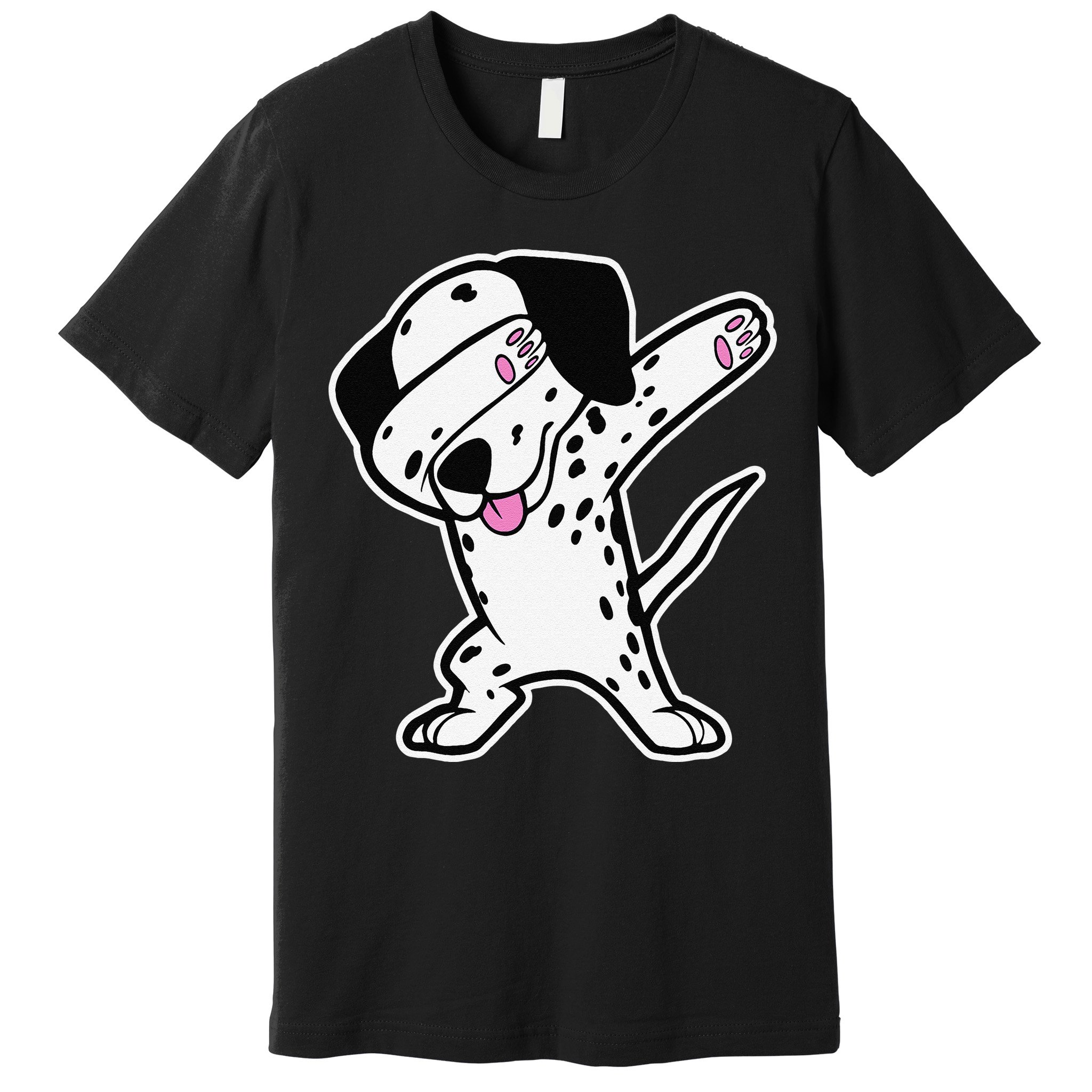 Dalmatian Dabbing Funny Dalmation Dab Dog Dance Premium T-Shirt