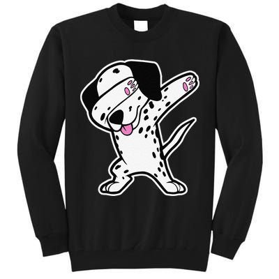 Dalmatian Dabbing Funny Dalmation Dab Dog Dance Tall Sweatshirt