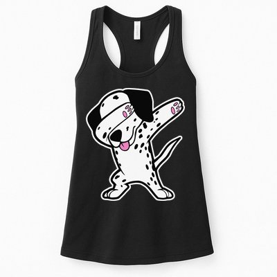 Dalmatian Dabbing Funny Dalmation Dab Dog Dance Womens Tank Top