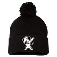 Dalmatian Dabbing Funny Dalmation Dab Dog Dance Pom Pom 12in Knit Beanie