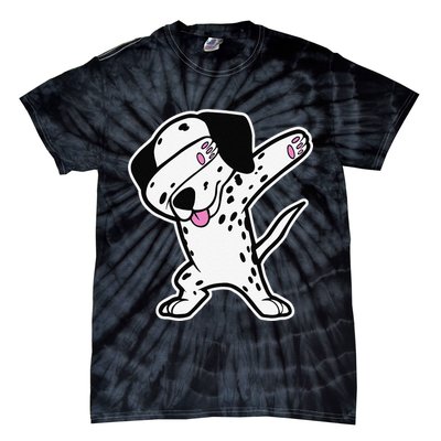 Dalmatian Dabbing Funny Dalmation Dab Dog Dance Tie-Dye T-Shirt