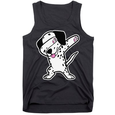 Dalmatian Dabbing Funny Dalmation Dab Dog Dance Tank Top
