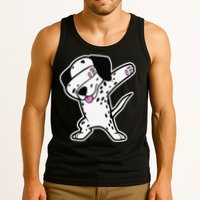 Dalmatian Dabbing Funny Dalmation Dab Dog Dance Tank Top