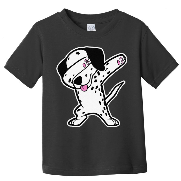Dalmatian Dabbing Funny Dalmation Dab Dog Dance Toddler T-Shirt