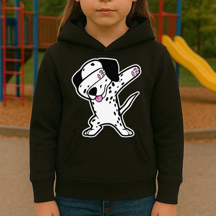 Dalmatian Dabbing Funny Dalmation Dab Dog Dance Kids Hoodie