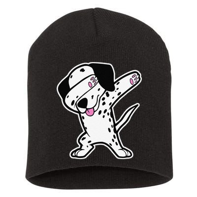 Dalmatian Dabbing Funny Dalmation Dab Dog Dance Short Acrylic Beanie