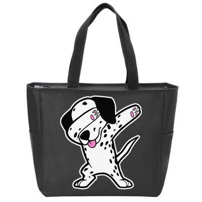 Dalmatian Dabbing Funny Dalmation Dab Dog Dance Zip Tote Bag
