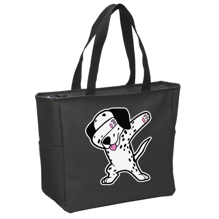Dalmatian Dabbing Funny Dalmation Dab Dog Dance Zip Tote Bag