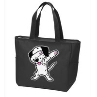 Dalmatian Dabbing Funny Dalmation Dab Dog Dance Zip Tote Bag