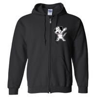 Dalmatian Dabbing Funny Dalmation Dab Dog Dance Full Zip Hoodie