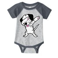 Dalmatian Dabbing Funny Dalmation Dab Dog Dance Infant Baby Jersey Bodysuit