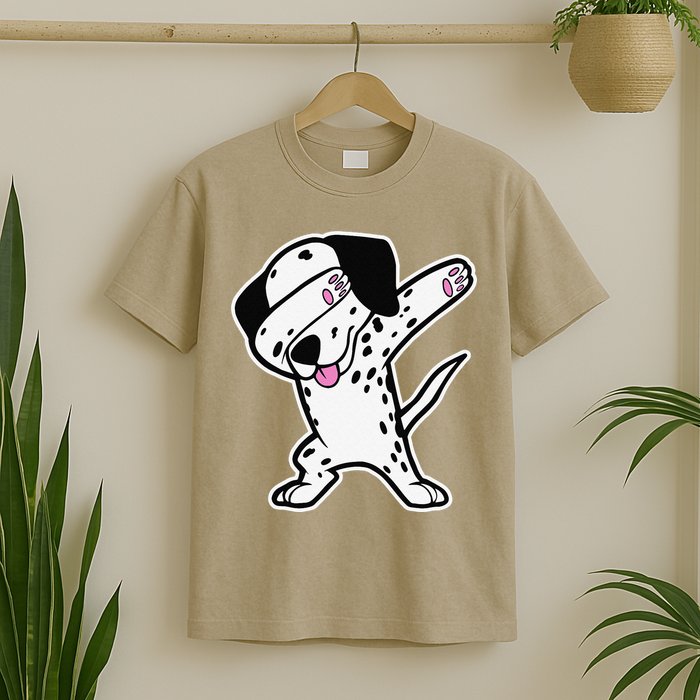 Dalmatian Dabbing Funny Dalmation Dab Dog Dance T-Shirt