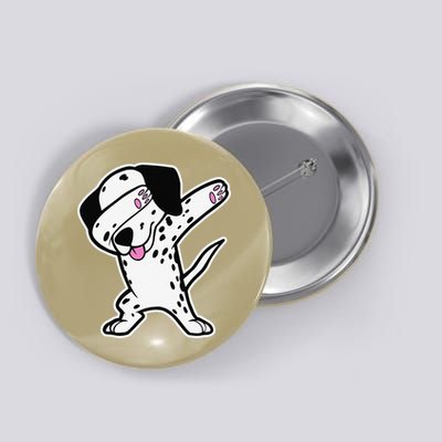 Dalmatian Dabbing Funny Dalmation Dab Dog Dance Button
