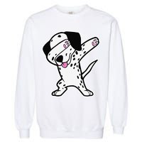 Dalmatian Dabbing Funny Dalmation Dab Dog Dance Garment-Dyed Sweatshirt